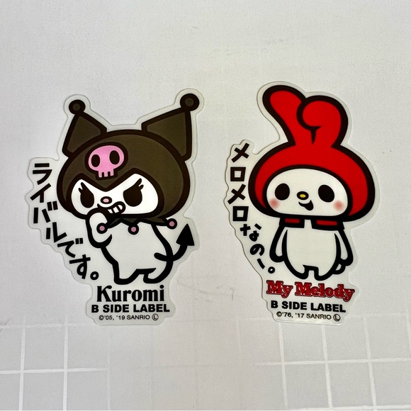 My Melody & Kuromi Kawaii Sanrio Collectible Sticker Set Japan NEW Free Shipping - Picture 7 of 10
